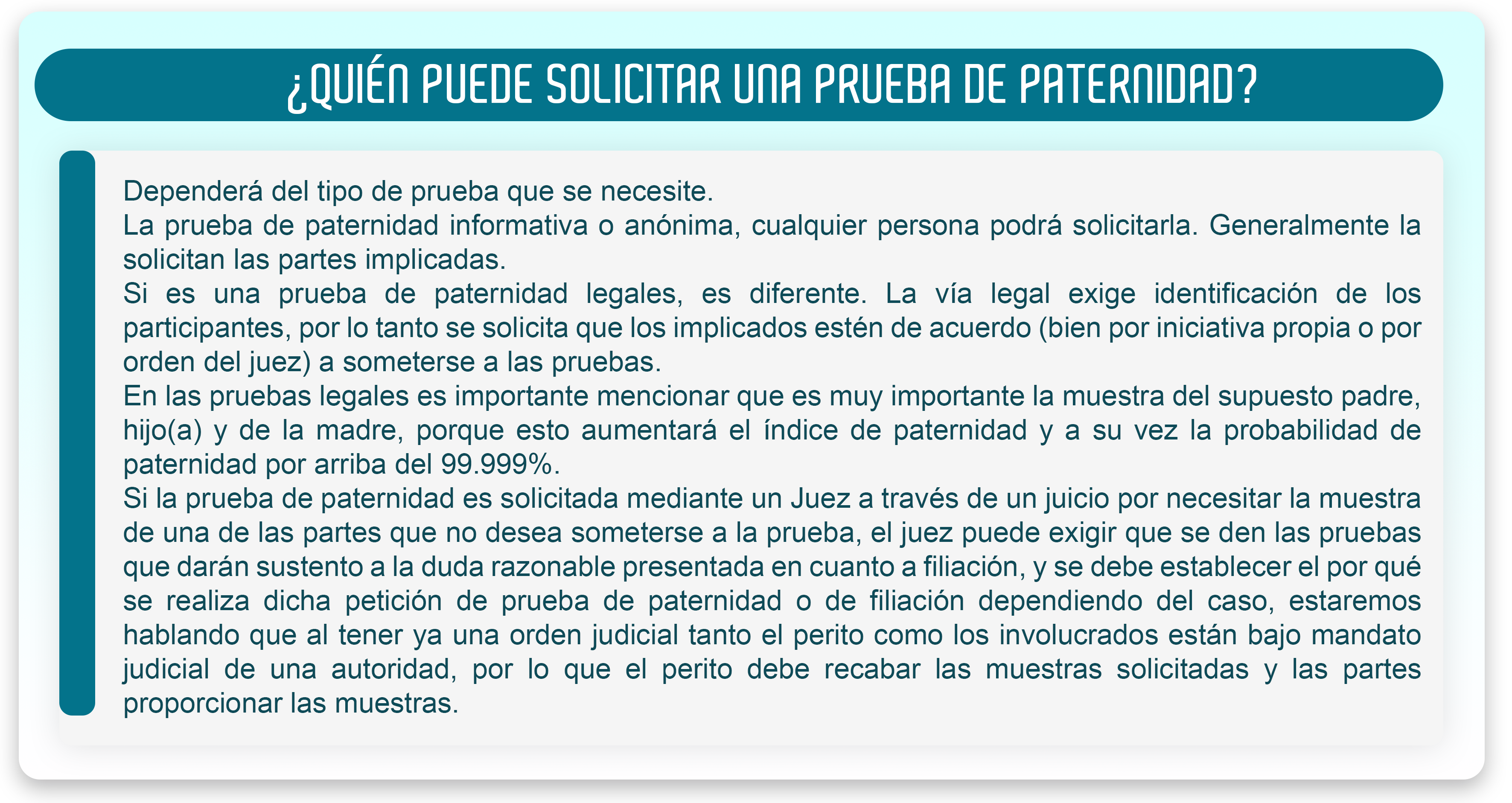 Prueba De Paternidad